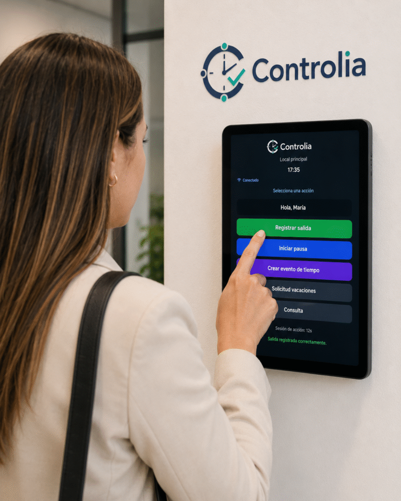 Sistema de control horario para empresas en Ferrol